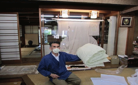 綿わた100％の手作り肌布団