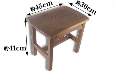 木工房矢吹のウォールナットのスツール＜085-031_5＞