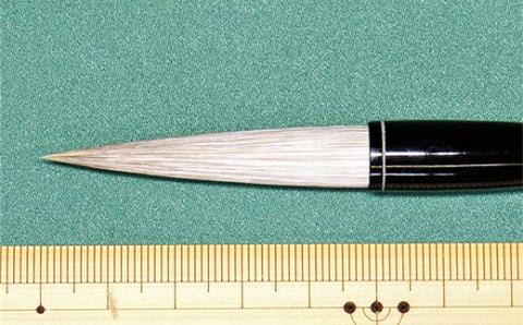 筆工房楽々堂の万能中筆　半紙4文字位＜054-005_5＞