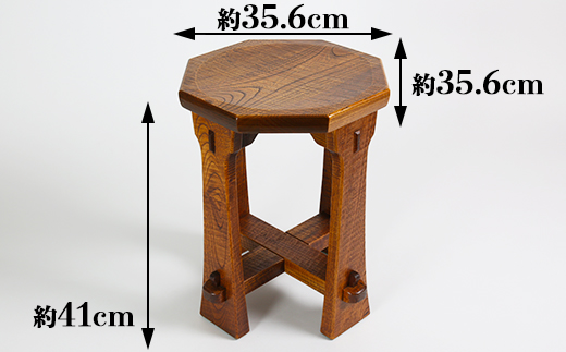 木工房矢吹の八角スツール＜085-010_5＞