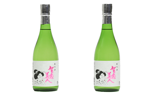 【日付指定可】智恵美人純米酒 720ml×2本セット【中野酒造】 ＜110-011＞