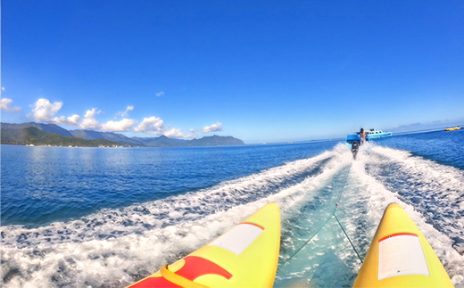 【体験チケット】バナナボート 1名 約5分 （チケット5枚） 【マリンショップBUZZ】＜163-001＞