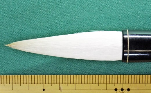 筆工房楽々堂の特大筆　(羊毛馬毛混合)＜054-030_5＞