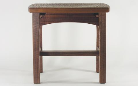 木工房矢吹のウォールナットのスツール＜085-031_5＞