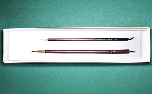 筆工房楽々堂の絵手紙筆　大小2本セットB＜054-009_5＞