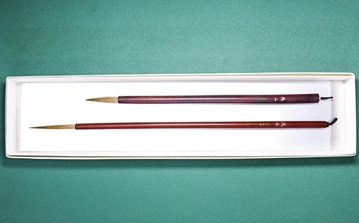 筆工房楽々堂の絵手紙筆　大小2本セットC＜054-016_5＞