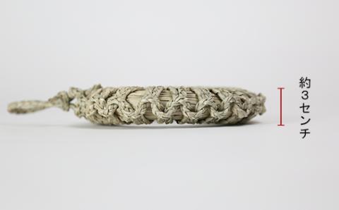 なべ敷き・丸輪型（直径17cm）[大分県国東半島産の七島藺（しちとうい）使用] ＜071-003_5＞