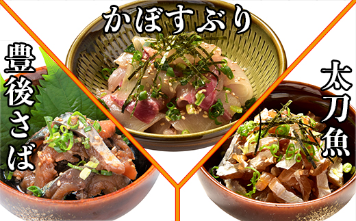 ＜3か月定期便＞りゅうきゅう9種定期便(関あじ・関さば・真鯛・本マグロ・豊後あじ・ぶり・かぼすぶり・豊後さば・太刀魚)[3種×各2食×3回] 海鮮丼 定期便 3回 3ヶ月 漬け丼 大分郷土料理 豊後絆屋 魚 冷凍 クール便 加工品 惣菜 刺身 海鮮 漬け 醤油漬 真空パック 小分け 関アジ 関さば 鯛 マグロ アジ ぶり かぼすぶり さば 太刀魚 ＜101-863＞