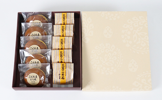 松山堂のどら焼き＆三万二千石 各5個セット ＜118-006＞