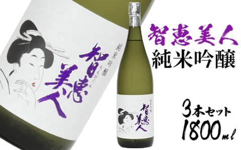 【日付指定可】中野酒造清酒智恵美人純米吟醸酒1800ml 3本セット＜105-031_5＞