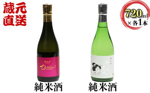 [日付指定可能]ちえびじん純米酒+智恵美人純米酒 飲み比べセット[中野酒造][110-017_6]