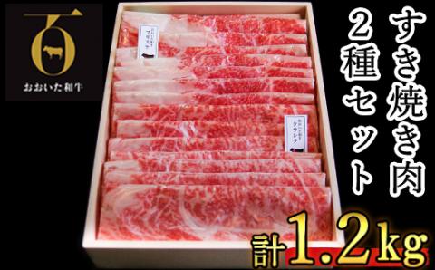 おおいた和牛 すき焼き用2種 計1.2kg（クラシタロース・ブリスケスライス ）【匠牧場】 ＜102-024_5＞