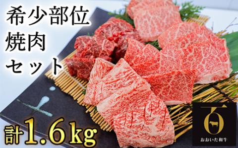 【年内配送】おおいた和牛希少部位4種焼肉食べ比べセット1.6kg（800g×2箱）【匠牧場】 ＜102-014_5＞