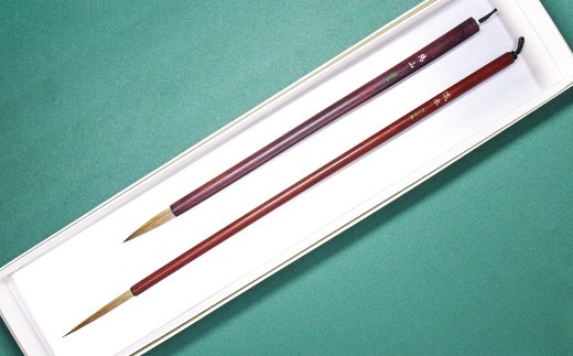 筆工房楽々堂の絵手紙筆　大小2本セットC＜054-016_5＞