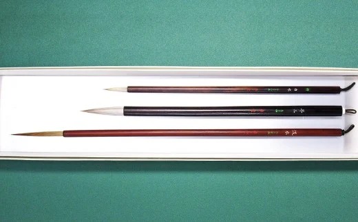 筆工房楽々堂の絵手紙筆　希少3本セット＜054-019_5＞