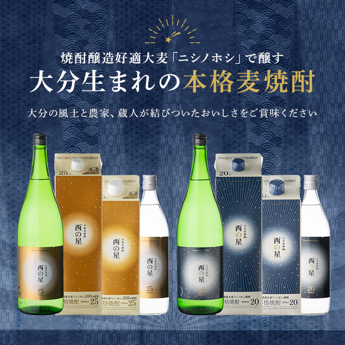 西の星 ビン 25度(1800ml×2本)【114001400】【一般社団法人　地域商社USA】
