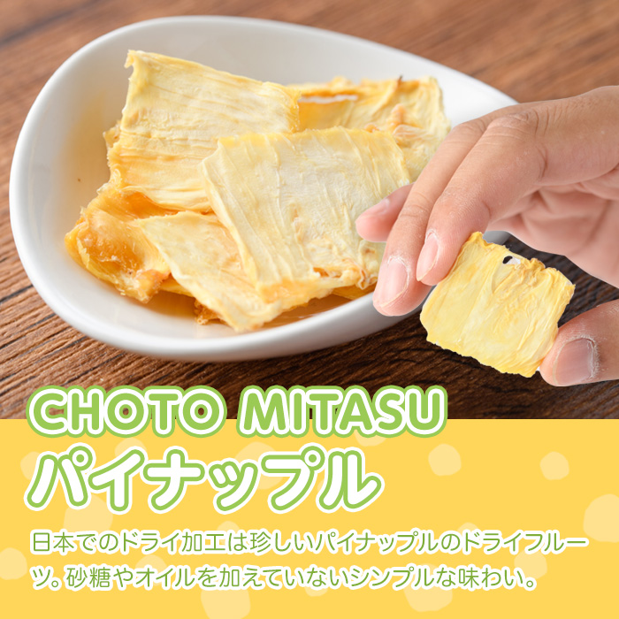 CHOTO MITASU パイナップルセット(計100g・10g×10袋)ドライフルーツ パイナップル パイン 果物 くだもの フルーツ 乾燥 小分け セット【100701800】【宮田ファミリーぶどう園】