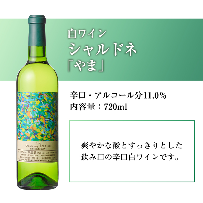 メルロー・シャルドネセット(合計1.44L・720ml×2本)ワイン 白ワイン 赤ワイン 酒 お酒 アルコール ぶどう 安心院産 飲み比べ セット 安心院小さなワイン工房ワイン 【100803101】【百笑一喜】
