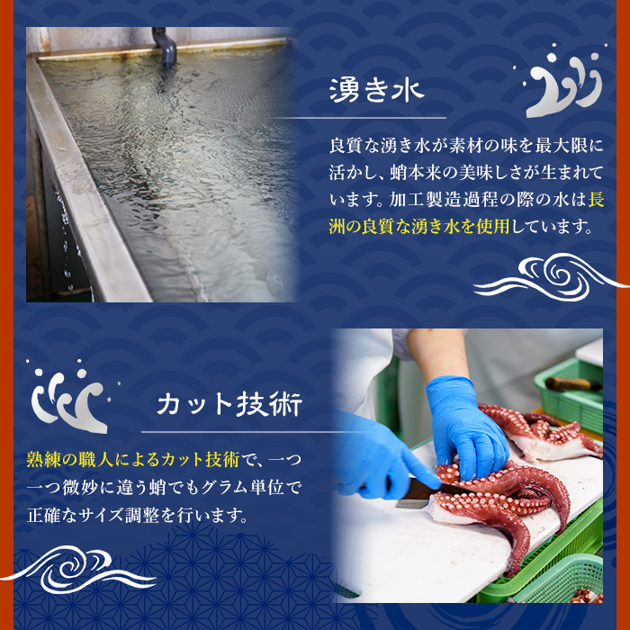 ゆでたこ足 (1kg) たこ タコ 蛸 茹で 個包装 海鮮 魚介 海産物 刺身 冷凍 国産【106800101】【網中水産】