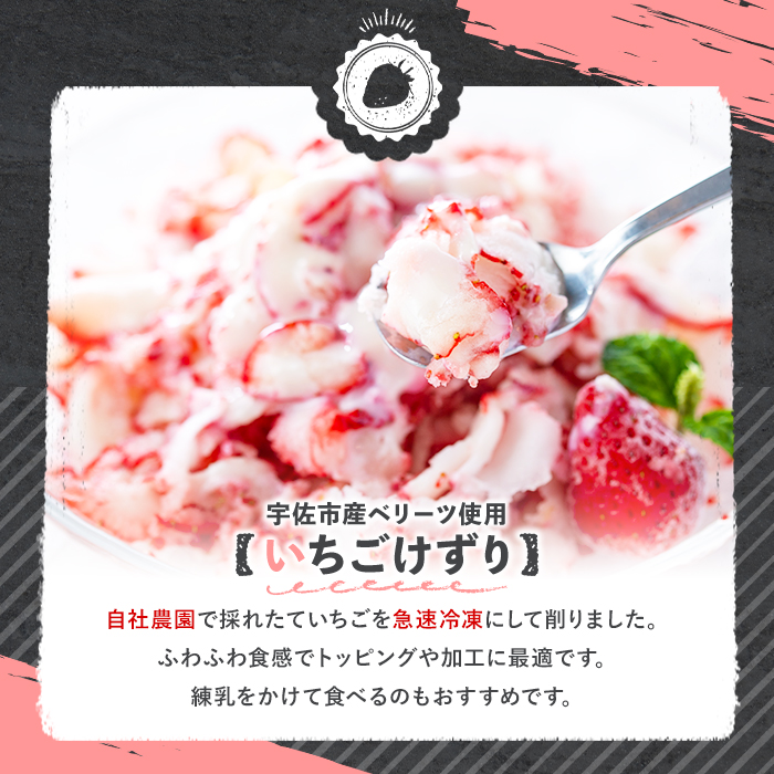 いちごけずり(計550g・110g×5個) 苺 イチゴ ベリーツ けずり 勝負めし 【107600401】【ステーキハウス　ルートテン】