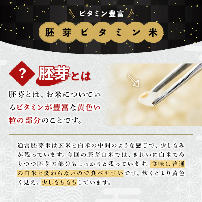 ＜新米・令和7年産＞大分県産ひのひかり 胚芽ビタミン米(計4kg・1kg×4パック)米 お米 ひのひかり ヒノヒカリ 白米 大分県産【107800302】【お米の鈴木】