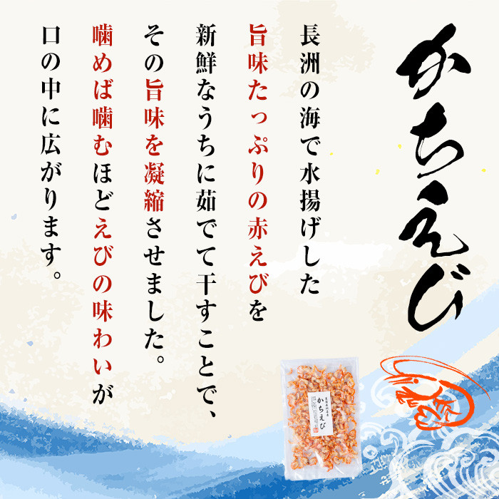 長洲港直送セット3(計2種)おつまみ 海老 赤えび 干物 乾物 赤エイの一夜干し かちえび【114300501】【豊永長六商店】