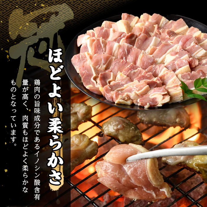 豊後牛 もも 焼肉・冠地鶏 もも 焼肉 セット(合計700g・豊後牛もも300g＋鶏もも400g)牛肉 お肉 牛もも 鶏肉 とり肉 地鶏 鶏もも バーベキュー 冷凍 和牛 国産 大分県産【106400600】【まるひで】