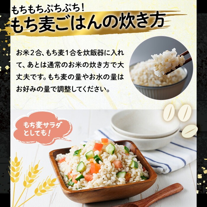 大分県産もち麦 キラリモチ(計5kg)ダイエット 健康 業務用【112400603】【天峯ファーム】