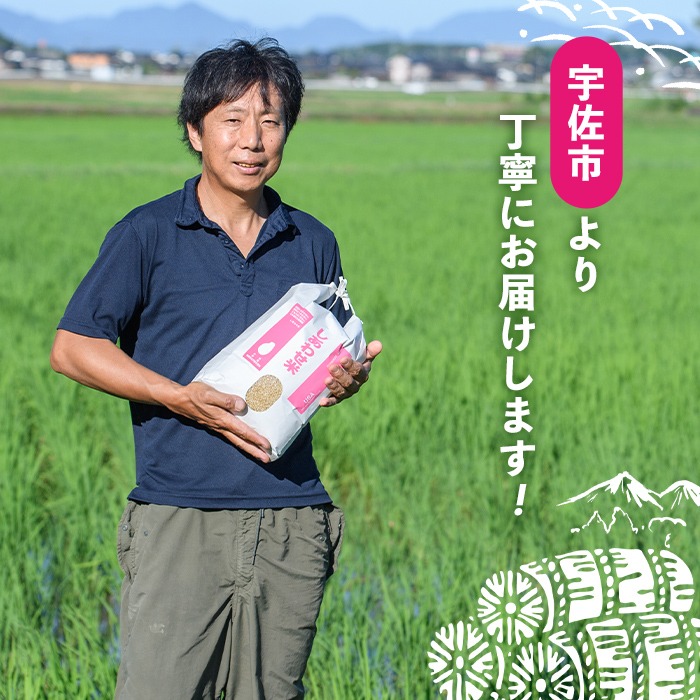 ＜先行予約受付中！11月以降発送予定＞＜令和7年産・新米＞しあわせ米 精米(計10kg・5kg×2袋) お米 白米 10キロ 常温 常温保存 【101000702】【宇佐本百姓】