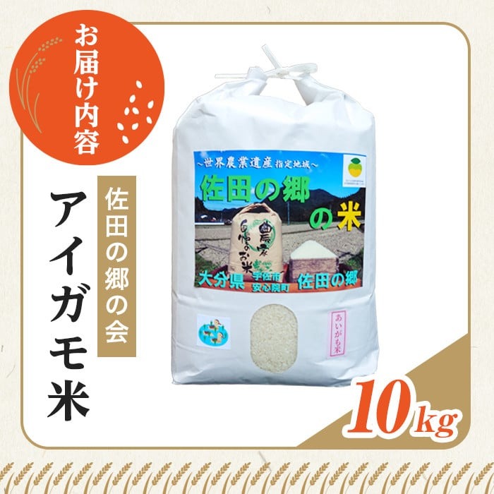 ＜新米・令和7年産＞佐田の郷の米 アイガモ米(10kg)お米 白米 ごはん ヒノヒカリ ひのひかり ブランド米 常温 常温保存【111700604】【雅設置プロジェクト　佐田の郷の会】