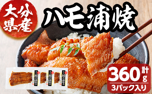 ハモ蒲焼 (計360g) 鱧 はも 冷凍 惣菜 蒲焼 かば焼き 温めるだけ おかず 勝負めし【101901700】【上野水産】