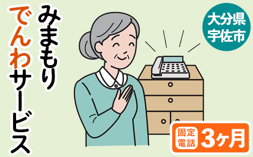 みまもりでんわサービス(3か月・固定電話)電話 サービス 郵便局 見守り 家族【107500100】【日本郵便】