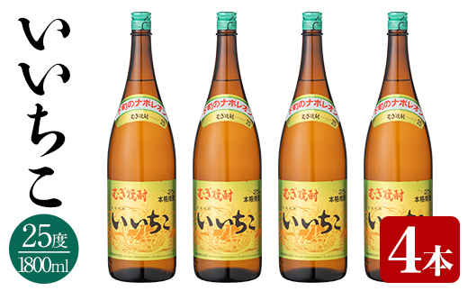 いいちこ ビン 25度(1800ml×4本)【114002100】【一般社団法人　地域商社USA】