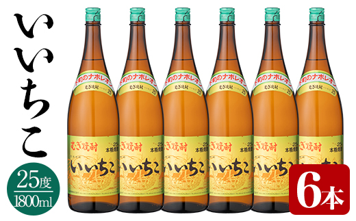 いいちこ ビン 25度(1800ml×6本)【114002200】【一般社団法人　地域商社USA】