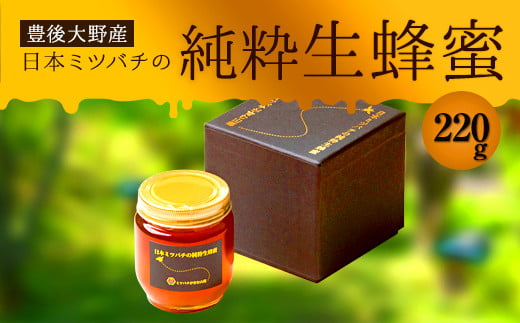 日本ミツバチ の 純粋 生蜂蜜 220g
