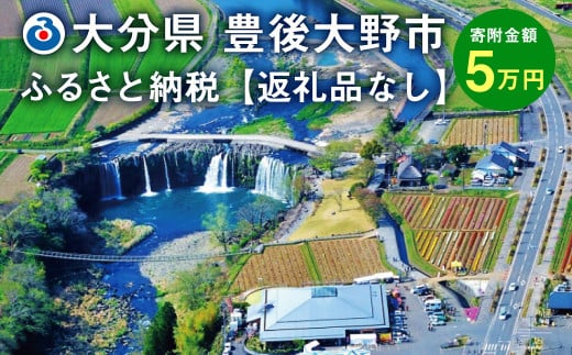 豊後大野市への寄付（返礼品はありません）1口 5万円