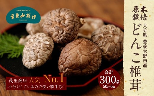 015-958x1 原木椎茸 どんこ椎茸 小袋セット 300g（50g×6袋）うまみだけ