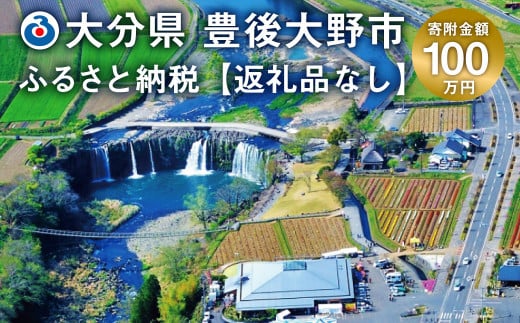 豊後大野市への寄付（返礼品はありません）1口 100万円