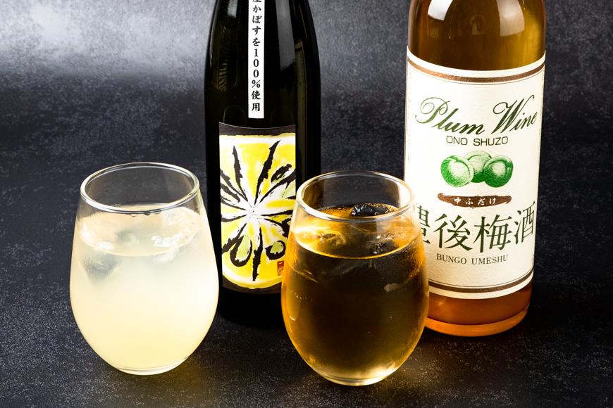 【小野酒造】果実酒 2種 計2本 飲み比べセット（小野屋のかぼす500ml・豊後梅酒720ml）