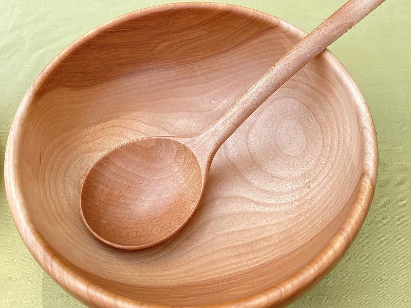 湯布院・カトラリー専門　甲斐のぶお工房『木製レードル（お玉）』