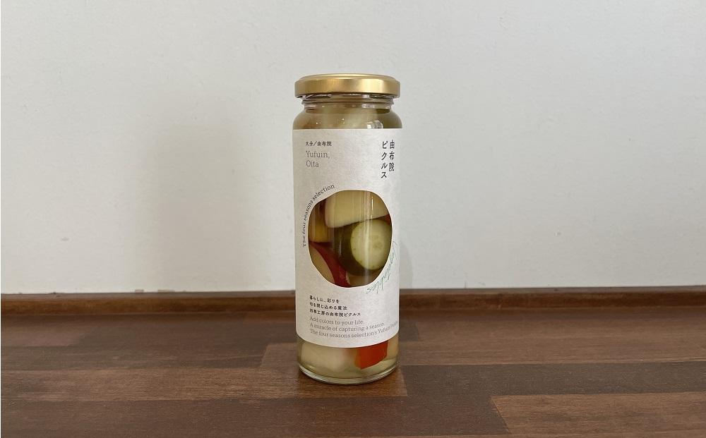 【由布院 草庵秋桜 四季工房】手づくりピクルス（ダイコン・キュウリ・パプリカ・ゴボウ・サツマイモ）3本セット