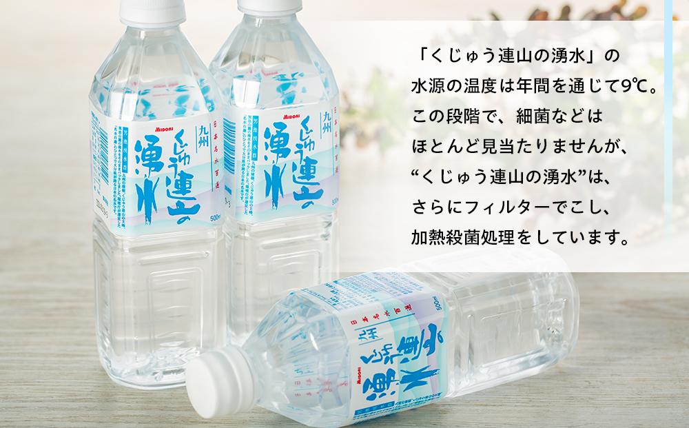 【定期便12か月】【日本名水百選】くじゅう連山の湧水 500ml×24本（1ケース）