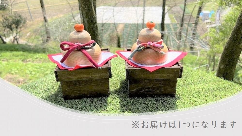 【手作り雑貨屋 木心工房】木の鏡餅（小）