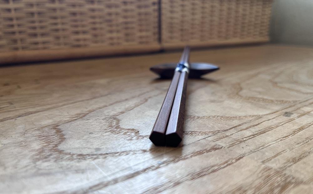 【大澤真琴】晩酌セット（板皿 八角しのぎ×1枚・五角箸×1膳・箸置き（波）×1つ）