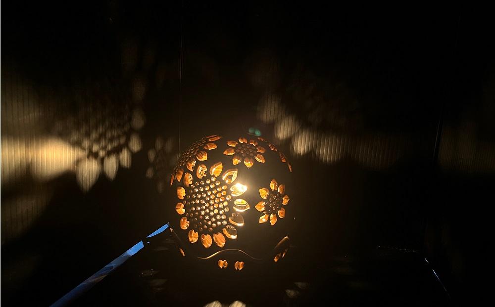 【陶工房　游山】ランプシェード（ひまわり）