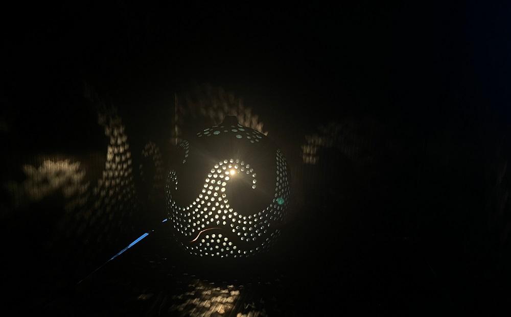 【陶工房　游山】ランプシェード（荒波）