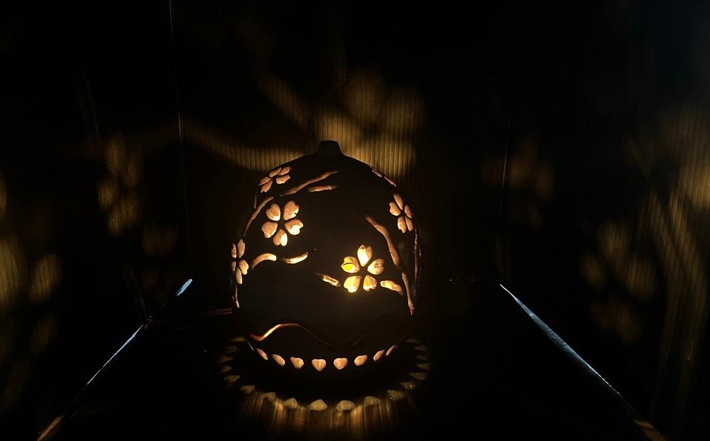 【陶工房　游山】ランプシェード（桜A）