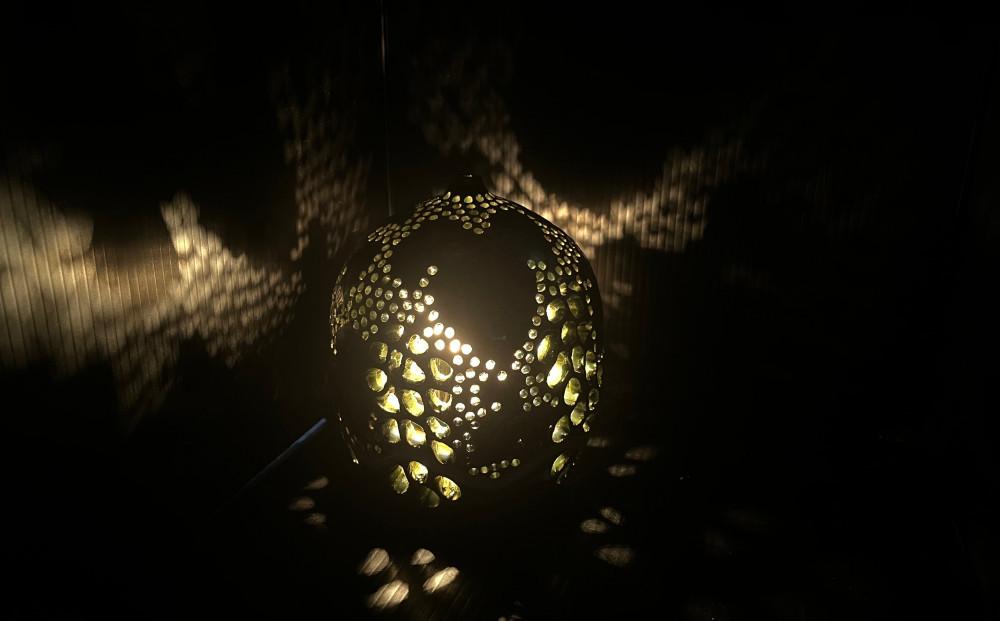 【陶工房　游山】ランプシェード（ぶどう）