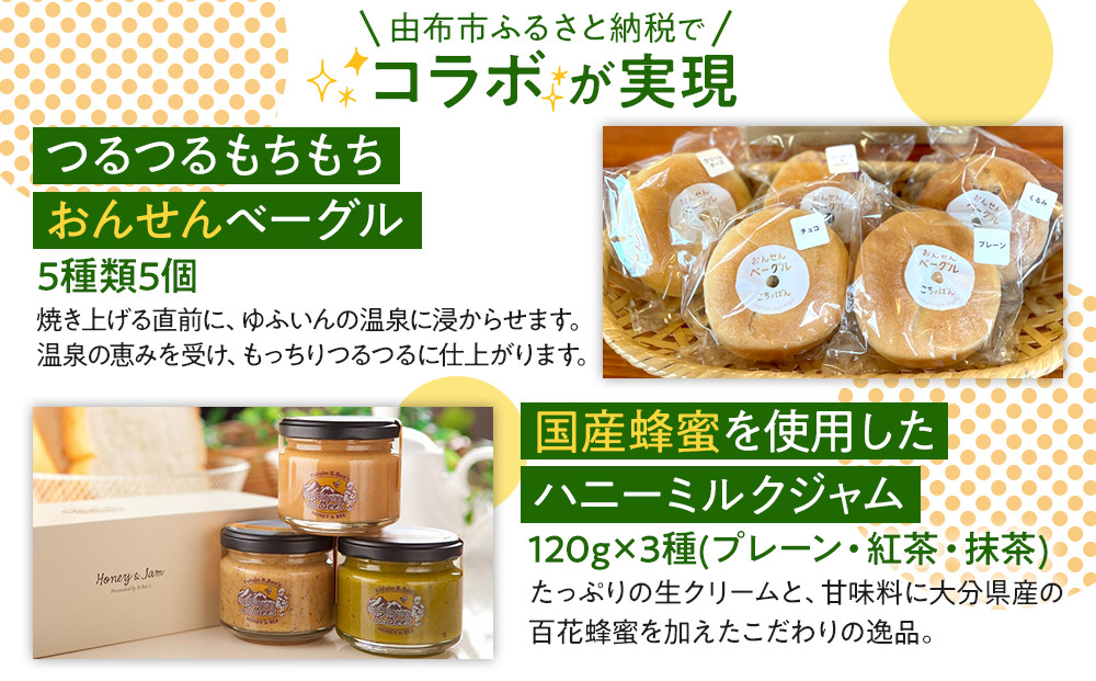 【ゆふの福袋】＜ゆふぶくろ＞素敵な朝を迎えたい方へ！ベーグルとミルクジャムのブレックファーストセット＼由布市制施行20周年記念返礼品／