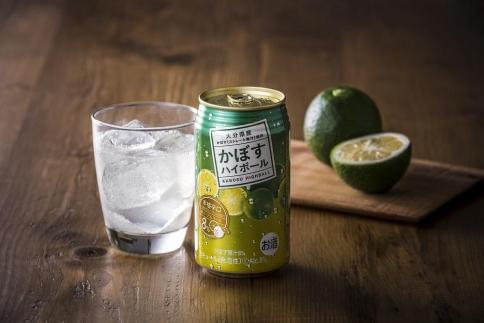 プリン体、糖類ゼロ！大分県特産品のかぼすを使った甘すぎないスッキリ爽やか辛口ハイボール340ｍｌ×24本　